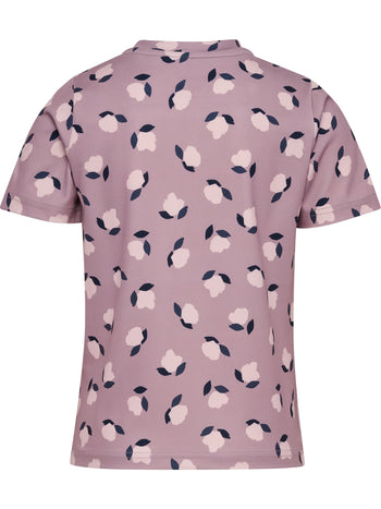 HUMMEL Fitted AOP Gym T-Shirt S/S Kind (sea fog)