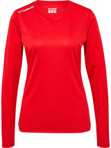 HUMMEL Run Jersey L/S Damen Rot