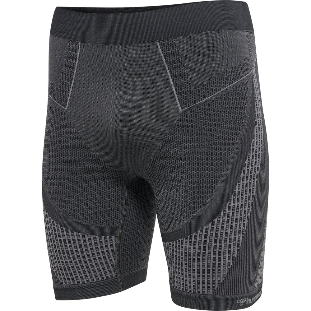 HUMMEL Mt Olli Seamless Tight Shorts (black/asphalt melange)