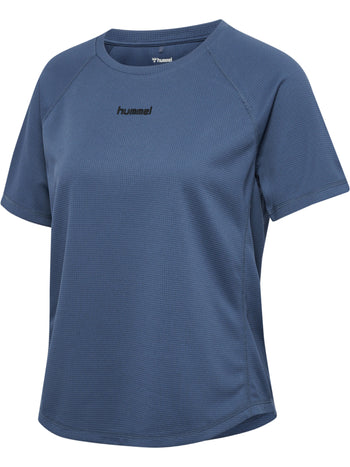 HUMMEL Momentum T-Shirt S/S Damen (vintage indigo)