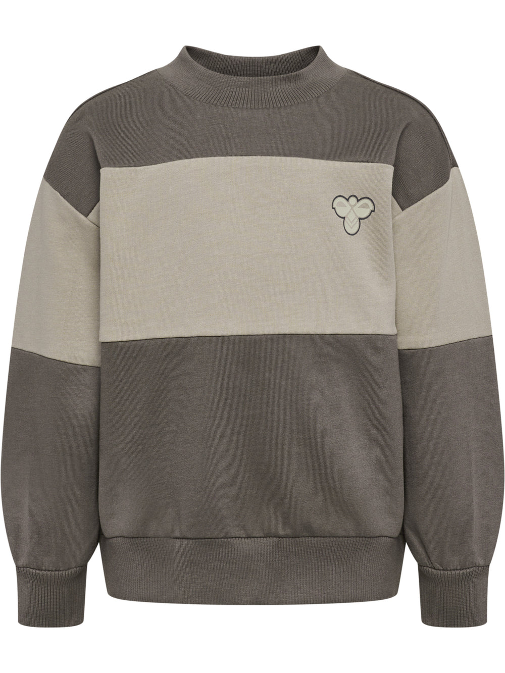 HUMMEL Mini Loose Block Sweatshirt Kind (dark gull gray)
