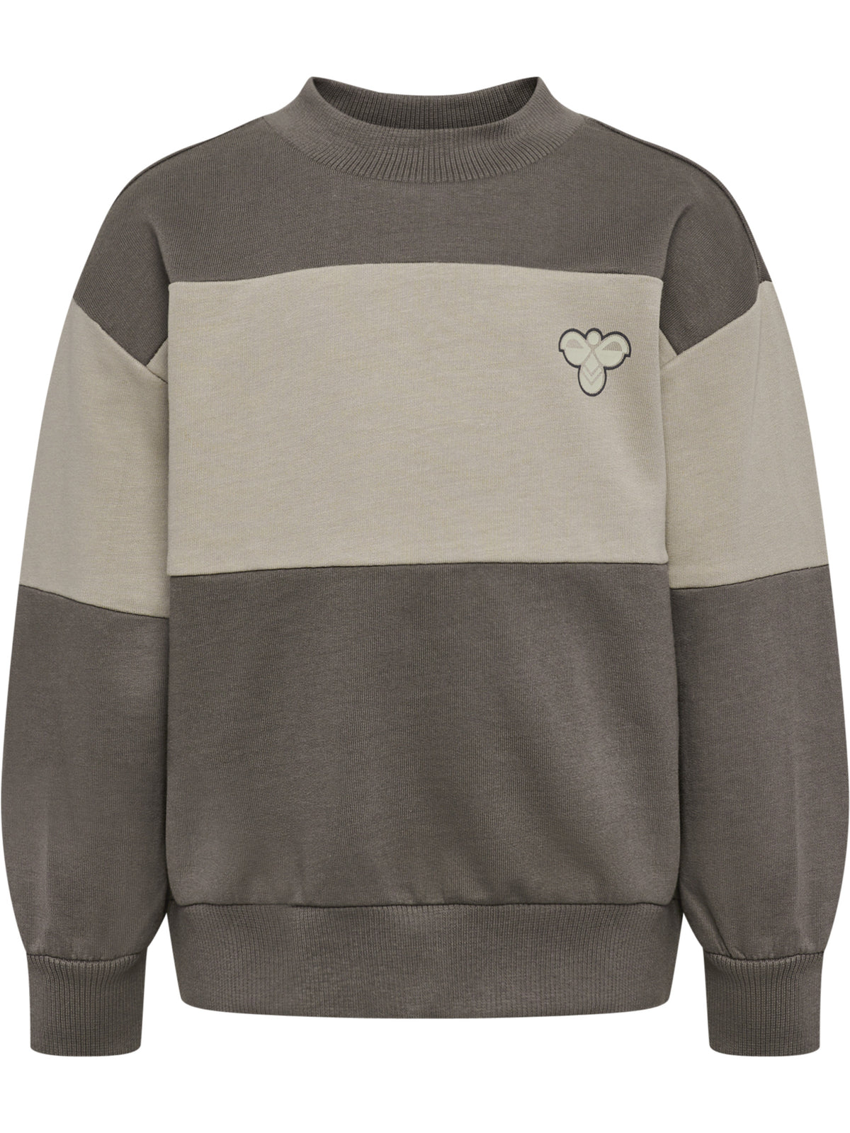 HUMMEL Mini Loose Block Sweatshirt Kind (dark gull gray)
