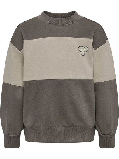 HUMMEL Mini Loose Block Sweatshirt Kind (dark gull gray)