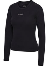 HUMMEL Foundation Rib T-Shirt L/S Damen (black)