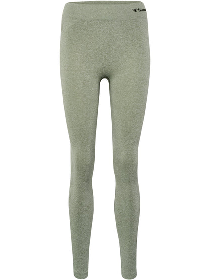 HUMMEL Ci Seamless Mid Waist Tights Damen (seagrass melange)