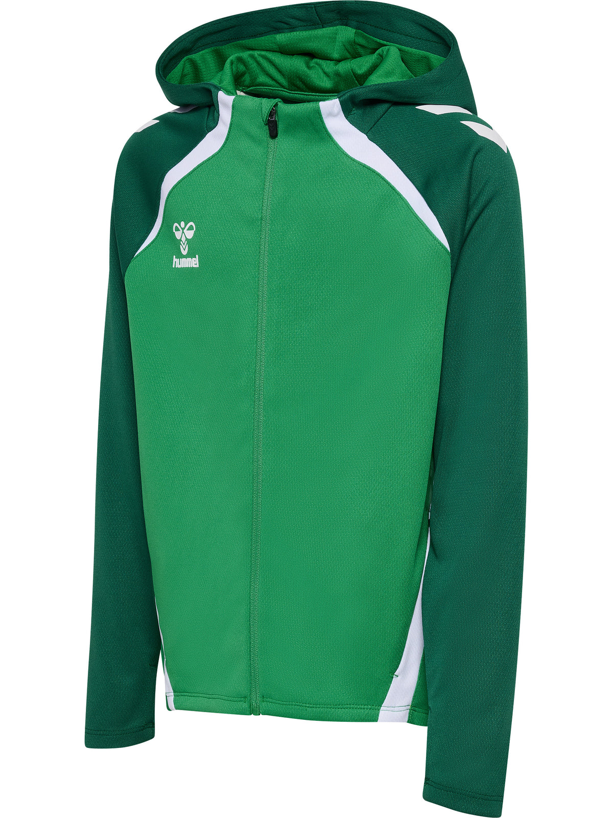 HUMMEL Lead 2.0 Zip Hoodie Kind (jelly bean/evergreen)