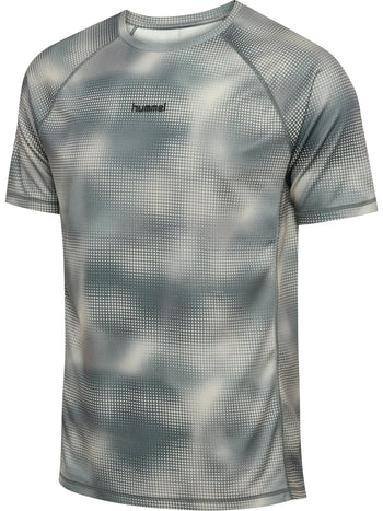 HUMMEL Momentum AOP T-Shirt L/S (ultimate gray)