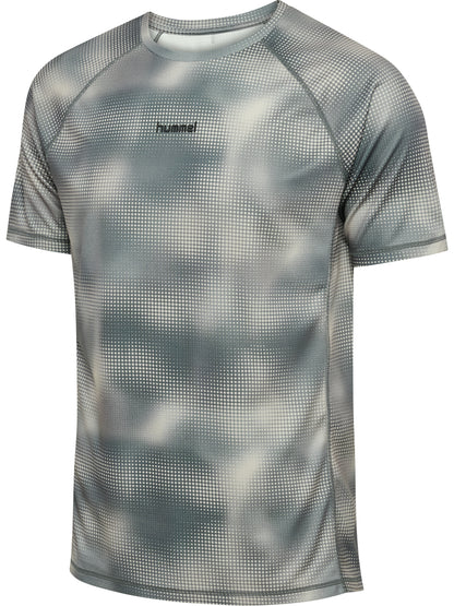 HUMMEL Momentum AOP T-Shirt L/S (ultimate gray)