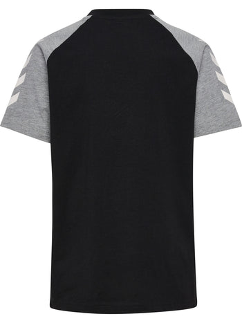 HUMMEL Logo T-Shirt S/S Kind (black/grey melange)