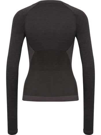 HUMMEL Clea Seamless Tight T-Shirt L/S Damen (shale)