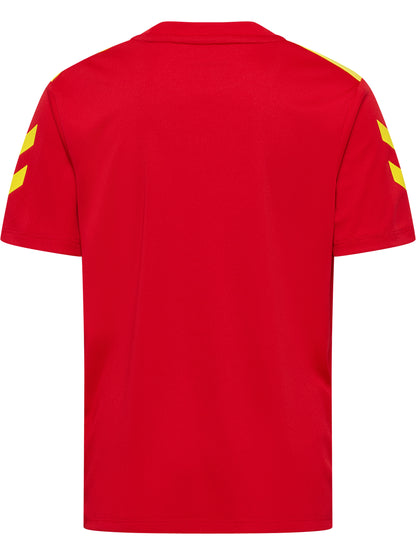 HUMMEL Essential 2.0 Jersey S/S Kind (true red/blazing yellow)