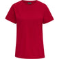 HUMMEL Red Basic T-Shirt S/S Damen Rot