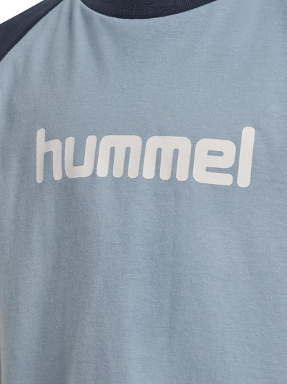 HUMMEL Logo T-Shirt S/S Kind (dusty blue)