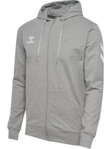 HUMMEL Go 2.0 Chevron Zip Hoodie (grey melange)