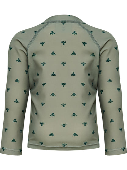 HUMMEL Mini Bee AOP Swim T-Shirt L/S Kind (shadow)