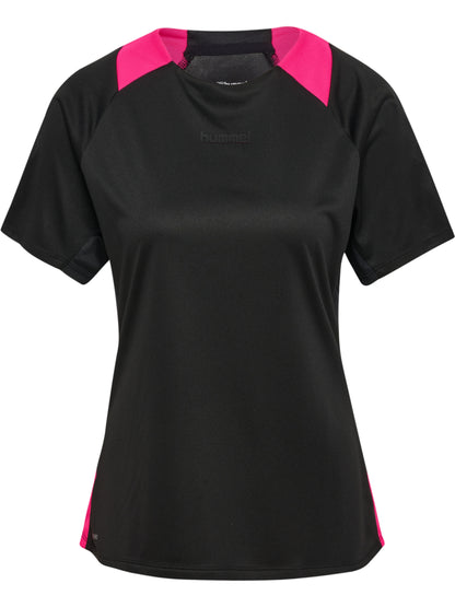 HUMMEL BLAZE27 Pro Training Jers S/S Wo Damen (black/pink glo)