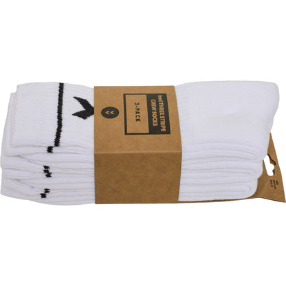HUMMEL Stripe Crew 3-Pack Socks (white)