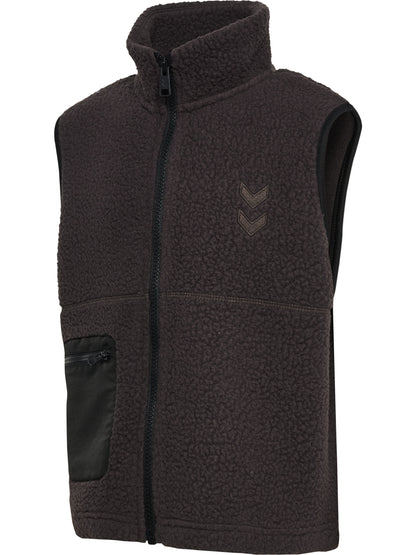 HUMMEL Martini Fleece Zip Vest Kind (chocolate torte)
