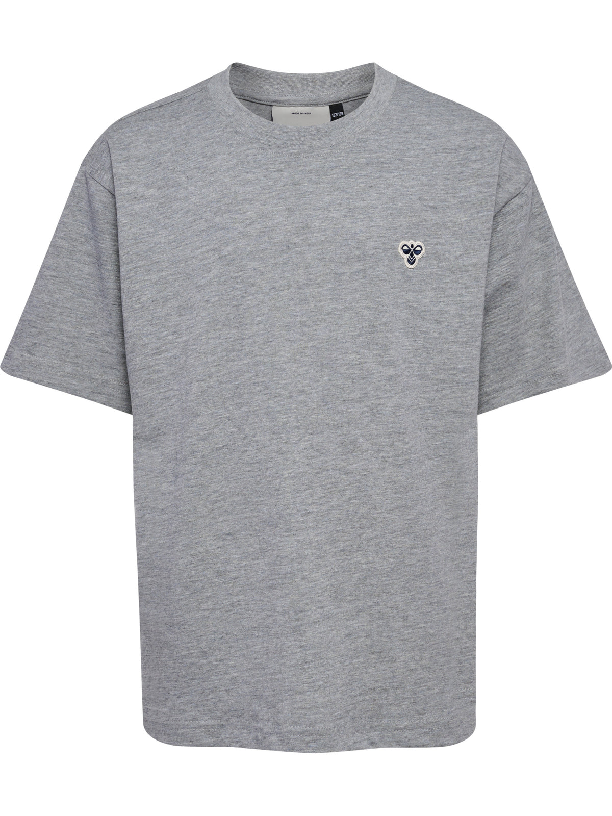 HUMMEL Loose T-Shirt S/S Bee Kind (grey melange)