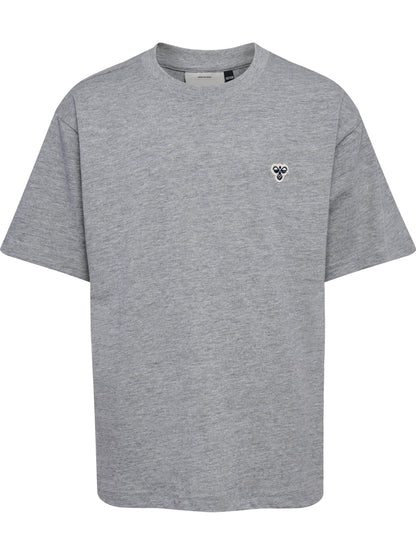 HUMMEL Loose T-Shirt S/S Bee Kind (grey melange)
