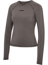 HUMMEL Prima T-Shirt L/S Damen (dark gull gray)