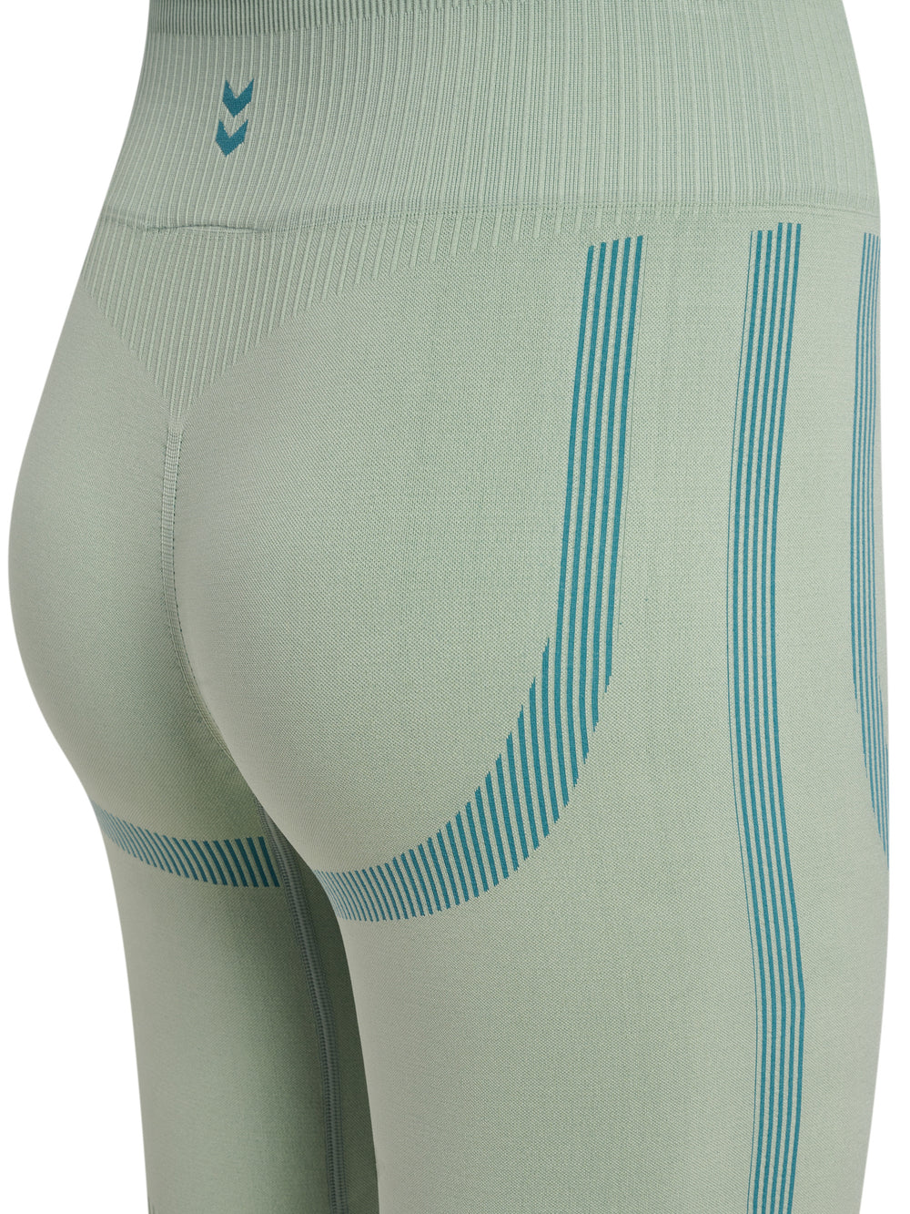 HUMMEL Hiit Seamless Short Tights Damen (frosty green)