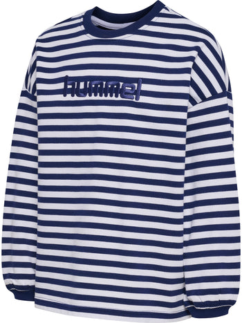 HUMMEL Geggo Stripe Sweatshirt Kind (medieval blue)