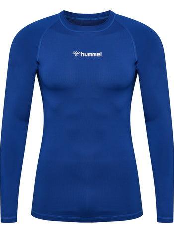 HUMMEL Bl Performance Tee L/S Herren Blau