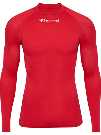 HUMMEL Bl Comfort 2.0 Mockneck Tee L/S Herren Rot