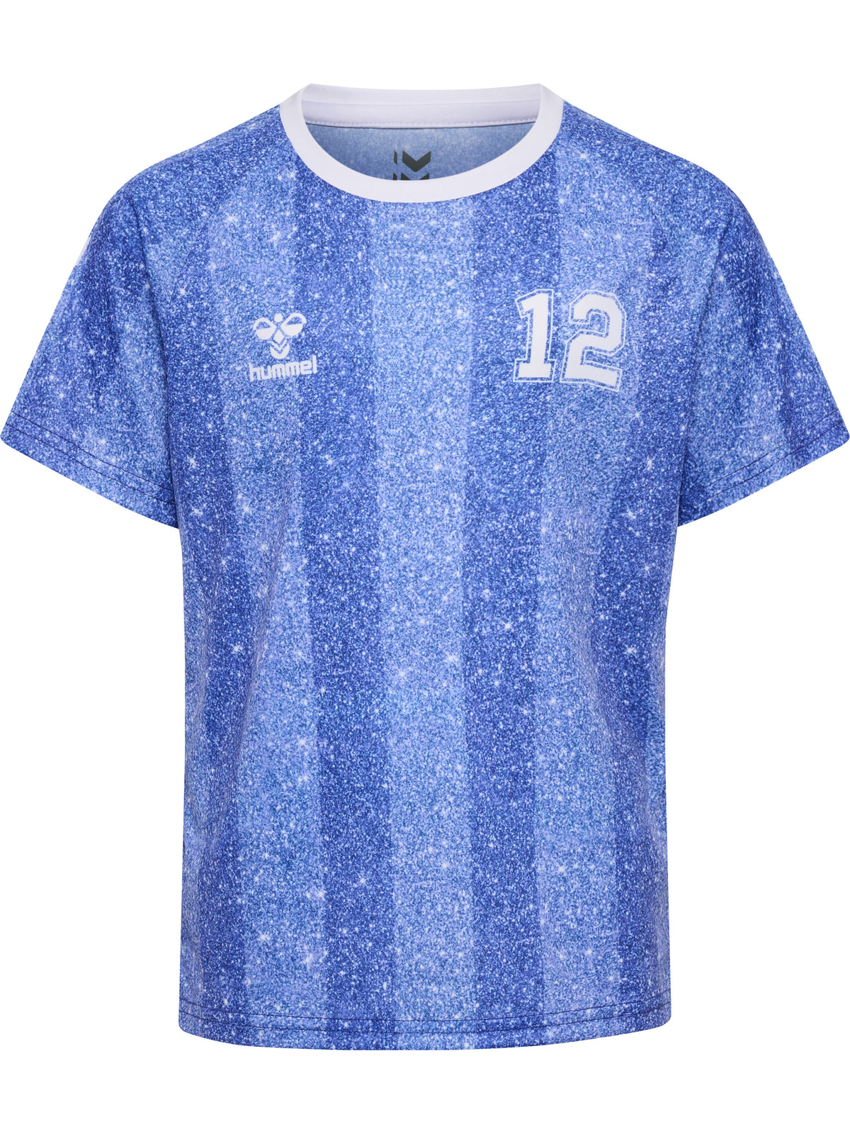 HUMMEL Shimmer T-Shirt S/S Kind (dazzling blue/bright white)