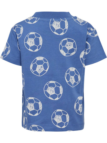 HUMMEL Mini Loose AOP T-Shirt S/S Kind (dutch blue)