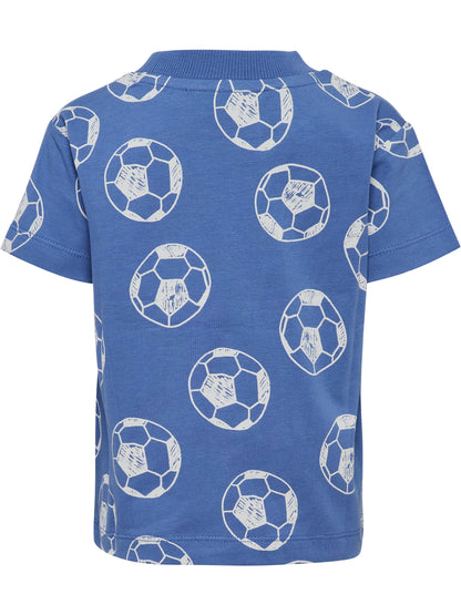 HUMMEL Mini Loose AOP T-Shirt S/S Kind (dutch blue)