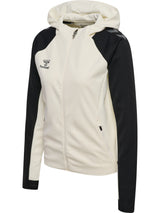 HUMMEL Cima 2.0 Zip Hoodie Damen (marshmallow/black)