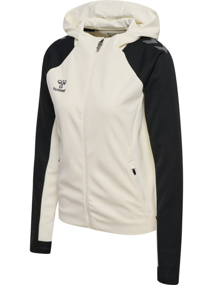 HUMMEL Cima 2.0 Zip Hoodie Damen (marshmallow/black)