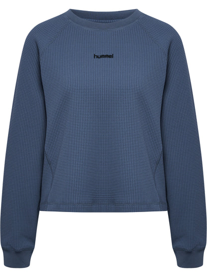 HUMMEL Soft Waffle T-Shirt L/S Damen (vintage indigo)