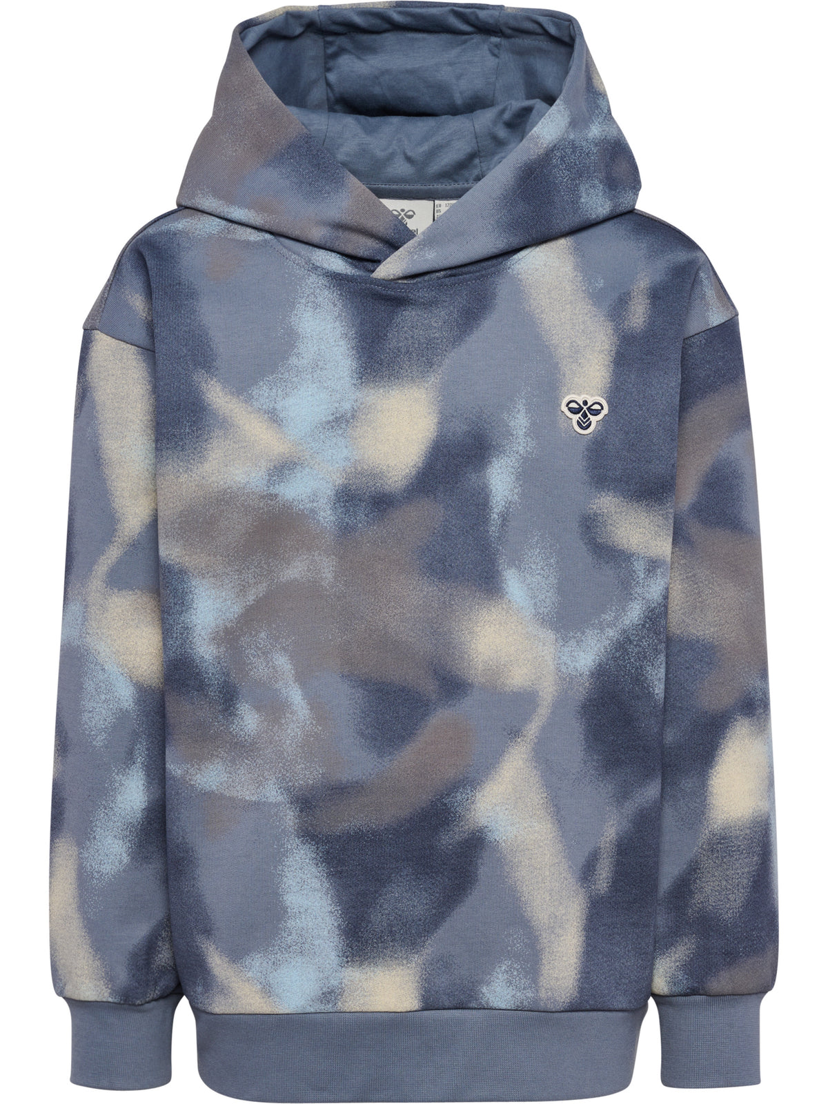 HUMMEL Loose AOP Hoodie Bee Kind (flint stone)
