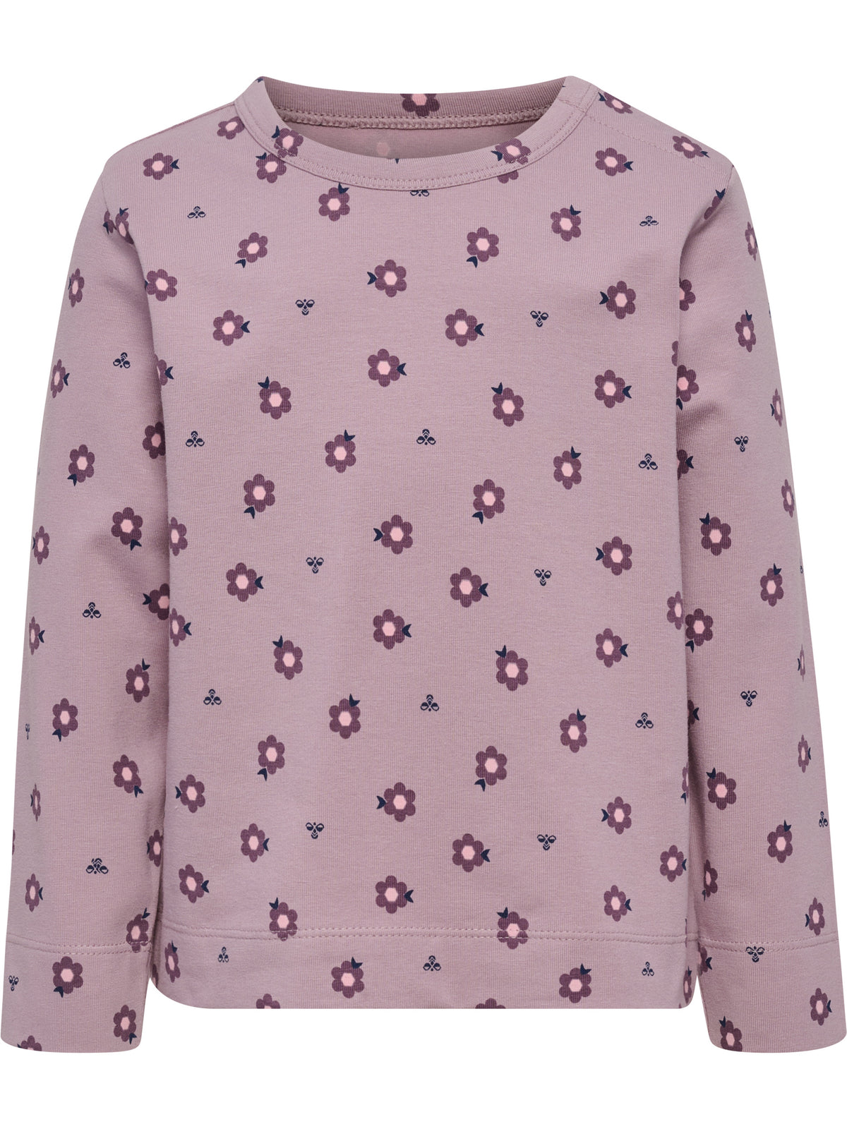 HUMMEL Mini AOP T-Shirt L/S Kind (sea fog)