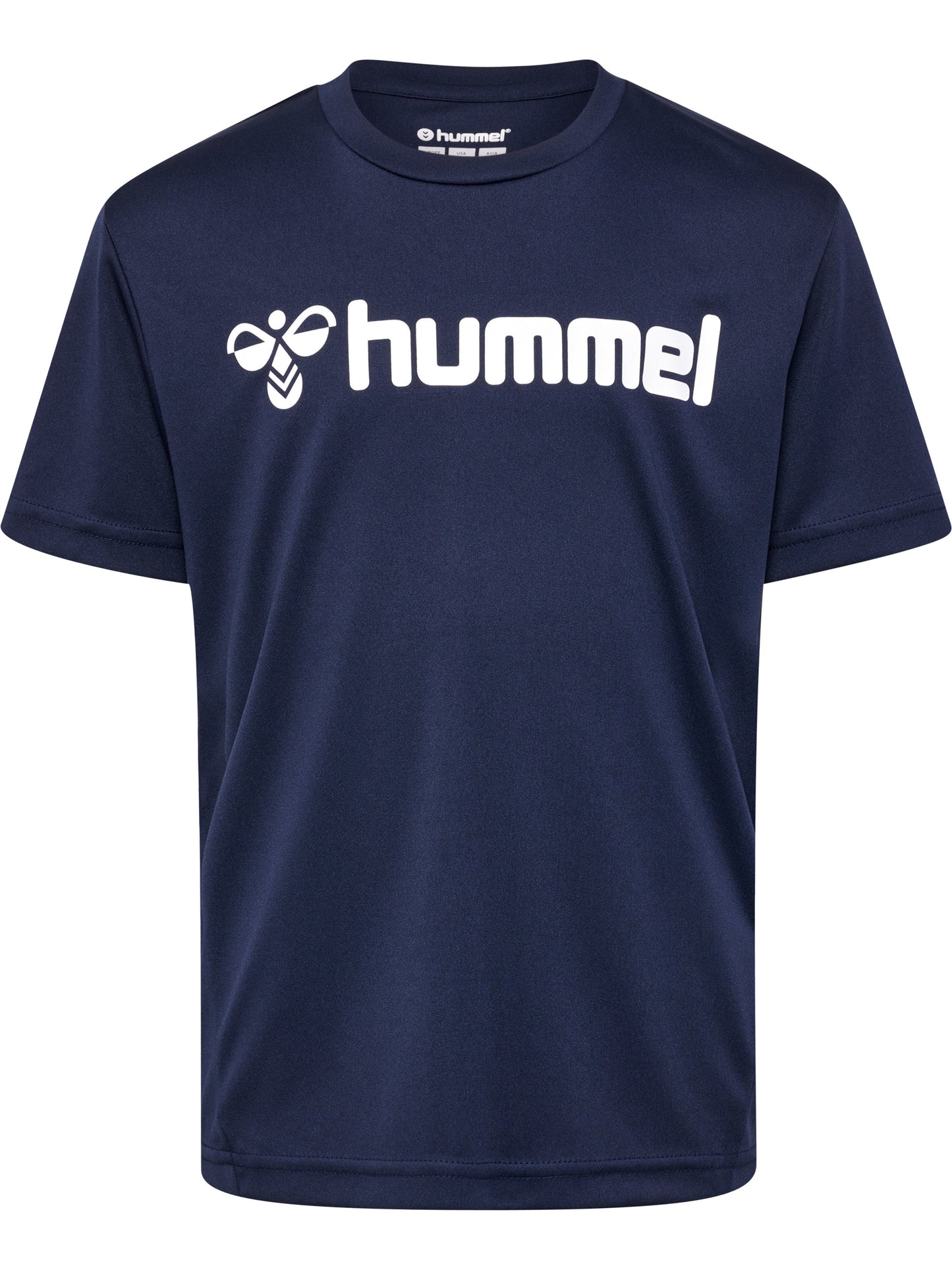HUMMEL Logo Jersey S/S Unisex Kind Blau