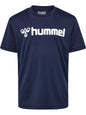 HUMMEL Logo Jersey S/S Unisex Kind Blau