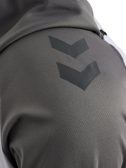 HUMMEL Lead 2.0 Zip Hoodie (white/steel gray)