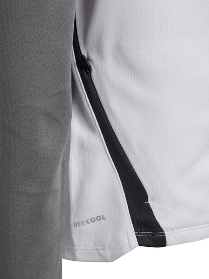 HUMMEL Lead 2.0 Zip Hoodie Kind (white/steel gray)