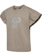 HUMMEL Ruffle T-Shirt Ss Big Bee Kind (rock ridge)