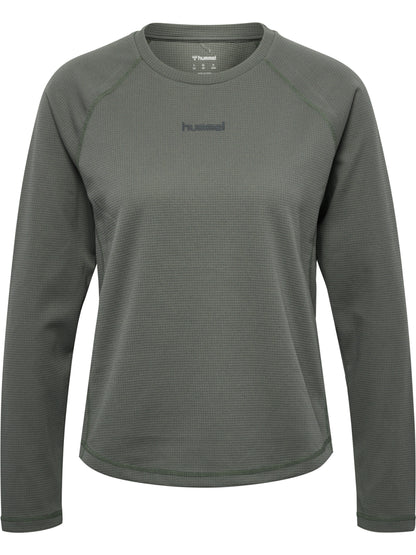 HUMMEL Momentum T-Shirt L/S Damen (castor gray)