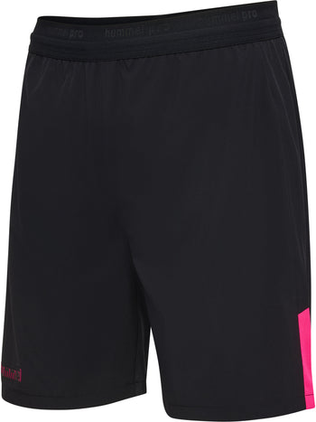 HUMMEL BLAZE27 Pro Training Shorts (black/pink glo)