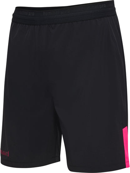 HUMMEL BLAZE27 Pro Training Shorts (black/pink glo)