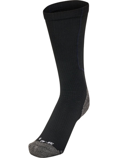 HUMMEL Pro Training Socks High (black/blazing yellow)
