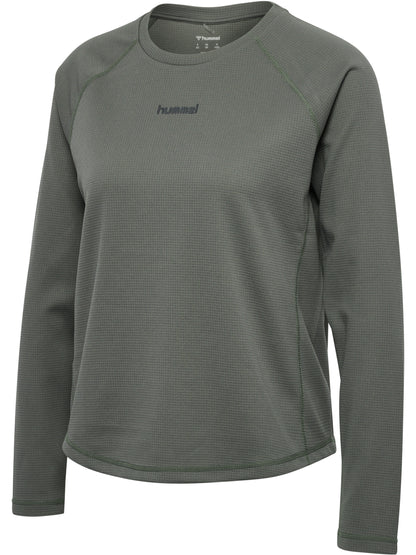 HUMMEL Momentum T-Shirt L/S Damen (castor gray)