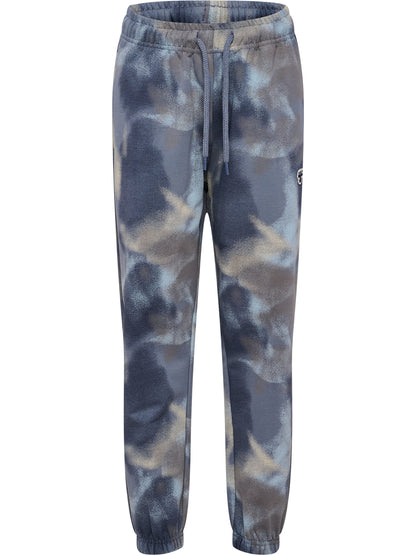 HUMMEL Loose AOP Pants Bee Kind (flint stone)