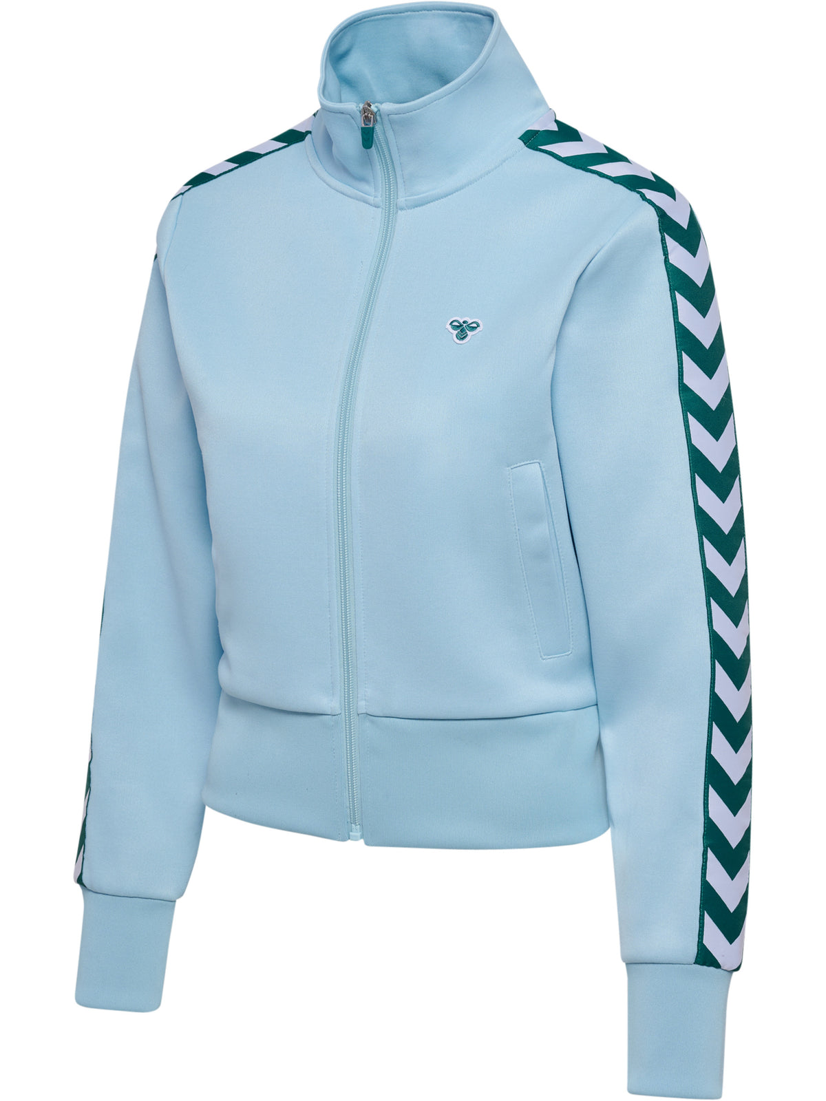HUMMEL Short Logotape Trackjacket Damen (light blue/teal)
