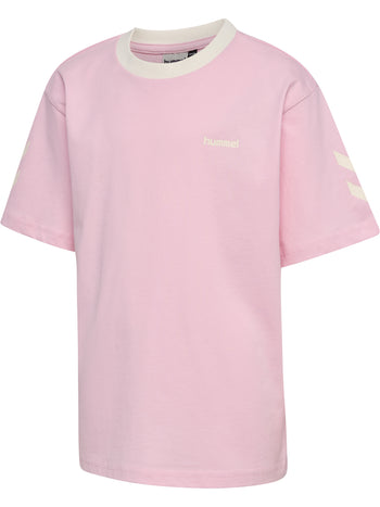 HUMMEL Loose Chevron T-Shirt Ss Kind (roseate spoonbill)